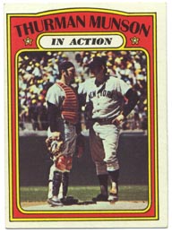1972 Topps Baseball Cards      442     Thurman Munson IA